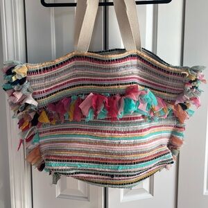 NWOT Raj Guatemalan XL Fringe Tote